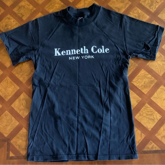 Vintage Kenneth Cole New York T-Shirt Adult Size Small Black Graphic Tee 1990s - Picture 1 of 7